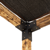 Roof Pergola Gazebo Shed Matte Black Steel Brackets and Black Screen DIY Kits - Extra Image
