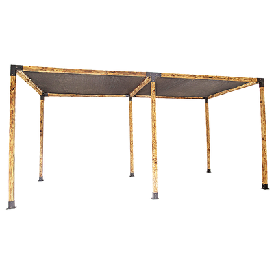 Roof Pergola Gazebo Shed Matte Black Steel Brackets and Black Screen DIY Kits