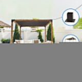 Roof Pergola Gazebo Shed Matte Black Steel Brackets and Black Screen DIY Kits - Extra Image