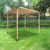 Roof Pergola Gazebo Shed Matte Black Steel Brackets and Coffee Screen DIY Kits - Extra Image