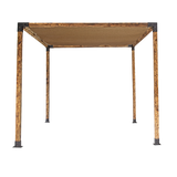 Roof Pergola Gazebo Shed Matte Black Steel Brackets and Coffee Screen DIY Kits - Close-Up Angle