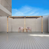 Roof Pergola Gazebo Shed Matte Black Steel Brackets and Black Screens DIY Kits - Front View