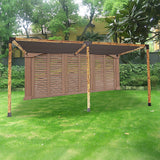 Roof Pergola Gazebo Shed Matte Black Steel Brackets and Black Screens DIY Kits - Extra Image