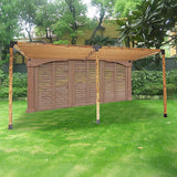 Roof Pergola Gazebo Shed Matte Black Steel Brackets and Coffee Screens DIY Kits - Extra Image