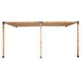 Roof Pergola Gazebo Shed Matte Black Steel Brackets and Coffee Screens DIY Kits - Close-Up Angle