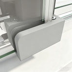 40mm Adjustable Contemporary Corner Sliding Chrome Shower Screen 86x80cm