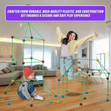217pcs Kids Construction Fort Building Kit Castles 3D Play House Tent Toys - Extra Image