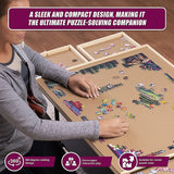 1500 Piece Rotating Wooden Jigsaw Puzzle Table 6 Drawers Board - Extra Image