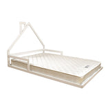 Pine Wood Floor Bed House Frame for Kids and Toddlers - Top-Down View