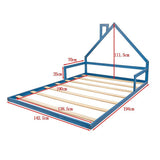 Pine Wood Floor Bed House Frame for Kids and Toddlers - Extra Image