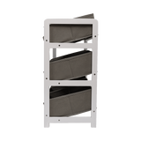 Kids Toy Box Storage Unit Drawers Childrens Bedroom Shelf Baby Nursery Furniture Grey - Top-Down View