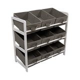 Kids Toy Box Storage Unit Drawers Childrens Bedroom Shelf Baby Nursery Furniture Grey - Extra Image