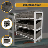 Kids Toy Box Storage Unit Drawers Childrens Bedroom Shelf Baby Nursery Furniture Grey - Extra Image