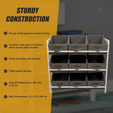 Kids Toy Box Storage Unit Drawers Childrens Bedroom Shelf Baby Nursery Furniture Grey - Extra Image