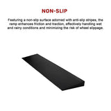 Cuttable Threshold Ramp Rubber Wheelchair Ramp Solid 4 cm Rise 90 cm Wide - Low Angle