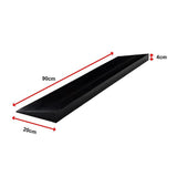 Cuttable Threshold Ramp Rubber Wheelchair Ramp Solid 4 cm Rise 90 cm Wide - Extra Image