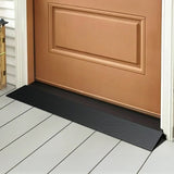 Cuttable Threshold Ramp Rubber Wheelchair Ramp Solid 4 cm Rise 90 cm Wide - Front View