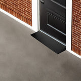 Cuttable Threshold Ramp Rubber Wheelchair Ramp Solid 4 cm Rise 90 cm Wide - 45-Degree Angle