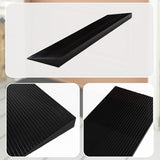 Cuttable Threshold Ramp Rubber Wheelchair Ramp Solid 4 cm Rise 90 cm Wide - Low Angle