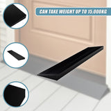 Cuttable Threshold Ramp Rubber Wheelchair Ramp Solid 4 cm Rise 90 cm Wide - Extra Image