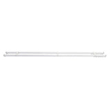 1.5m Double Curtain Tracks Aluminium Rail & Brackets For Both Curtain and Sheer with ceiling and wall accessories - Front View