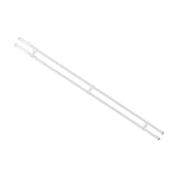 1.5m Double Curtain Tracks Aluminium Rail & Brackets For Both Curtain and Sheer with ceiling and wall accessories - Rear View