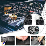 1000PCS Car Retainer Clips Auto Fasteners Push Trim Clips Pin Rivet Bumper Kit - Front View