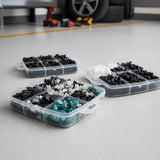 1000PCS Car Retainer Clips Auto Fasteners Push Trim Clips Pin Rivet Bumper Kit - Side View