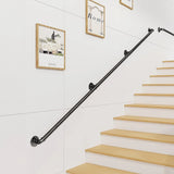1m Handrail Stair Rail Grab Balustrade Staircase Banister + Installation Kit - Front View