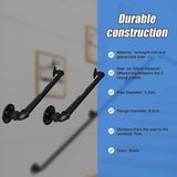 2m Handrail Stair Rail Grab Balustrade Staircase Banister + Installation Kit - Low Angle