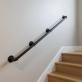 3m Handrail Stair Rail Grab Balustrade Staircase Banister + Installation Kit - Front View