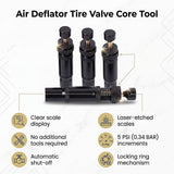 Tyre Deflators x4 Air Deflator Tire Valve Core Tool 10~30 PSI Portable 4WD
