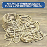 Sisal Rope Natural Jute Hemp Manila Twine Cord 20mm*50m - Low Angle