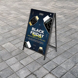 A Frame Sign 60x90cm Sidewalk Plastic Poster Board Outdoor Display - Front View
