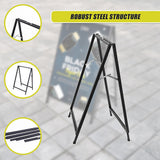 A-Frame Sign 60x90cm ??Outdoor Sidewalk Steel Poster Board Display Stand