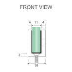 120cm Frameless Glass Bath Screen ??Stainless Steel U-Brackets in White