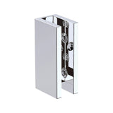 120cm Frameless Glass Bath Screen with Brass Brackets - Chrome - Low Angle