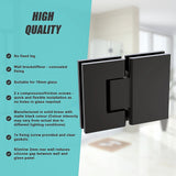 100cm Frameless Glass Bath Screen with Brass Brackets - Black - Extra Image