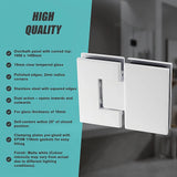 100cm Frameless Glass Bath Screen with Channel and Stainless Steel Hinges- White - Extra Image