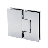 120cm Frameless Glass Bath Screen with Channel and Brass Hinges - Chrome