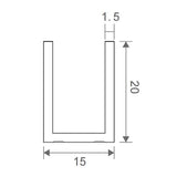 100cm Frameless Glass Bath Screen with Channel and Brass Hinges - Gold - Extra Image