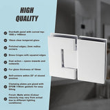 100cm Frameless Glass Bath Screen with Channel and Brass Hinges - White - Extra Image