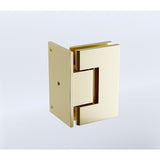 70cm Frameless Swing Bath Screen with Brushed Gold Hardware - 45-Degree Angle