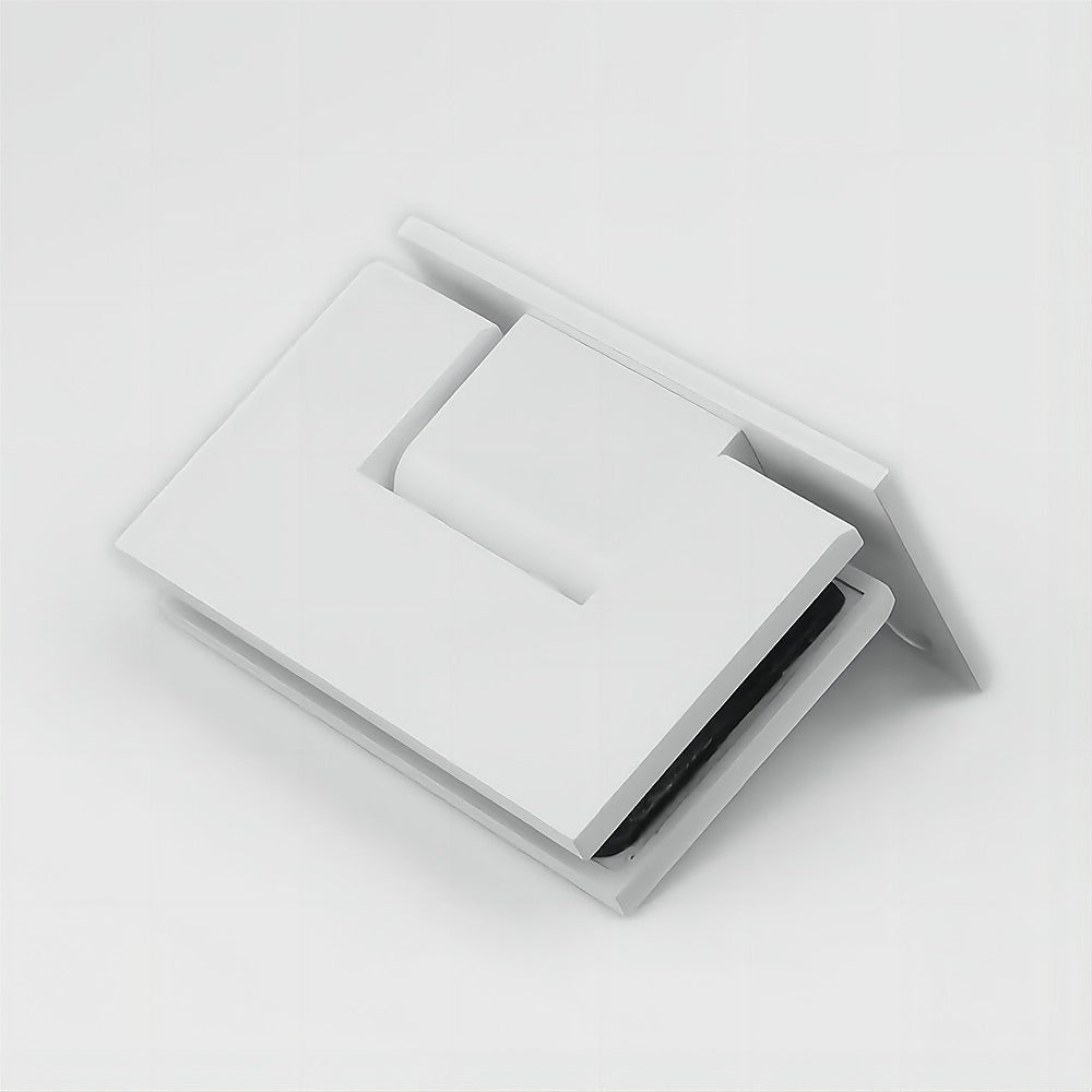 90cm Frameless Swing Bath Screen – White Hardware with Stainless steel hinge for Modern Bathrooms