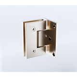 90cm Frameless Swing Bath Screen – Nickel Hardware with Stainless steel hinge for Modern Bathrooms - Close-Up Angle