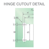 90cm Frameless Swing Bath Screen – Nickel Hardware with Stainless steel hinge for Modern Bathrooms