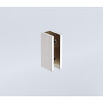 100cm Wall-to-Wall Frameless Shower Screen – Nickel U-Brackets and Floor U-Bracket with SS Hinges & Round Knob Handle