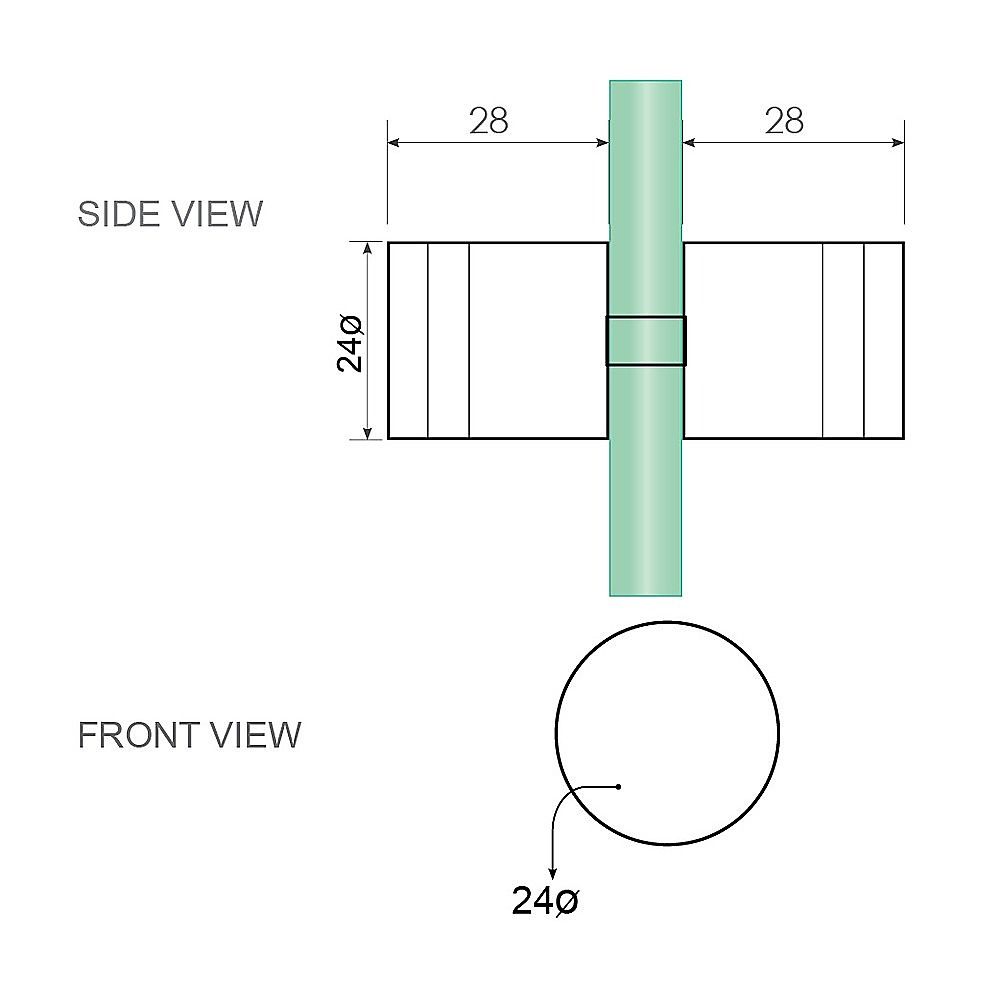 110cm Wall-to-Wall Frameless Shower Screen – Gold U-Brackets with SS Hinges & Round Knob Handle