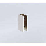 90cm Frameless Wall-to-Wall Shower Screen with Nickel U-Brackets , Brass Hinges & Round Knob Handle
