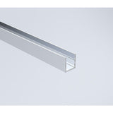 110cm Wall-to-Wall Frameless Shower Screen – Chrome Wall Channel and Floor Channel with Brass Hinges & Round Knob Handle - Top-Down View